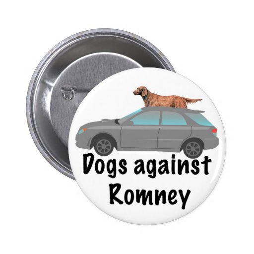 Dogs against Romney Buttons