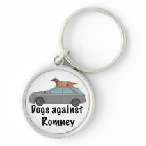 Dogs against Romney Keychain
