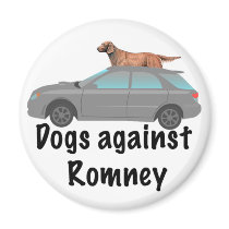 Dogs against Romney Magnet