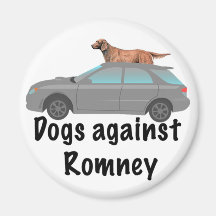 Dogs against Romney Magnet