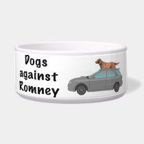 Dogs against Romney Dog Food Bowl
