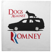 Dogs Against Romney -.png Cloth Napkin