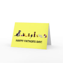 Dogs and Cats Father's Day Card