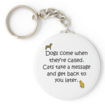 Dogs And Cats Keychain