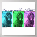 Dogs are Miracles with Paws posters