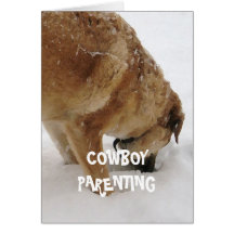 Dogs as Babysitters - Cowboy Parenting Greeting Card