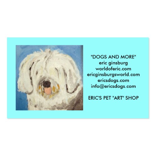 dogs by eric ginsburg business cards