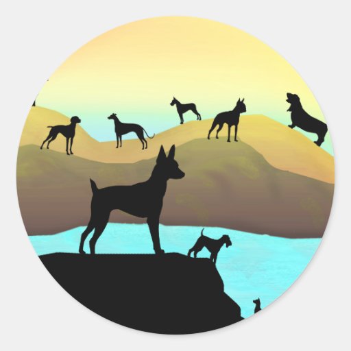 Dogs By The Sea Sticker