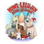 Dogs Christmas stickers