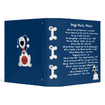 Dog's Daily Diary binders