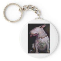 Dogs eat cats keychain