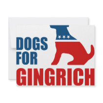 DOGS FOR GINGRICH INVITATION