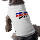 DOGS FOR OBAMA 2012 Pet Shirt