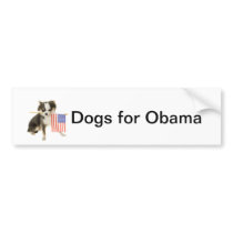 Dogs for Obama Bumper Sticker