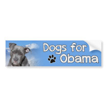Dogs for Obama Bumper Sticker