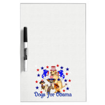 DOGS FOR OBAMA DRY ERASE BOARDS