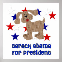 Dogs For Obama Poster