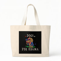 Dogs for Obama Tote Bag bags