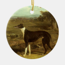 Dogs, Greyhound and Spaniel; Doctor Fop by Herring Ornament