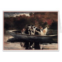 Dogs in a Boat by Winslow Homer cards by VintagePets Dogs in a Boat by Winslow Homer cards