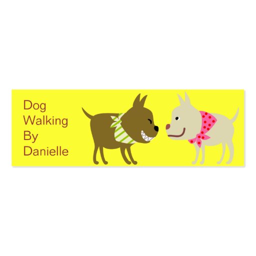 Dogs in Bandana- Pet Care Business Business Card Templates (front side)