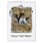 Dogs in Birch Bird Frame cards