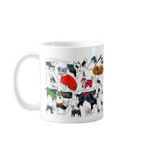 dogs in coats mug mugs