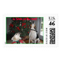 DOGS-Is Santa on the roof? postage