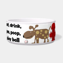 Dog's Life Humor Pet Dish Dog Water Bowl
