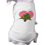 Dogs Love Christmas Trees Dog T-Shirt