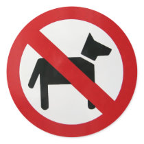 DOGS NO ROAD SIGN stickers