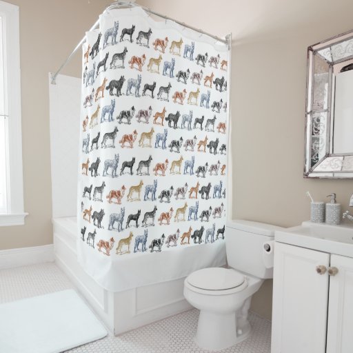 Dogs Of All Kinds Shower Curtain Zazzle