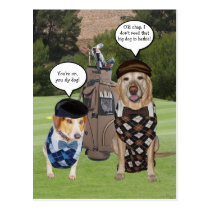 Dogs on the Golf Course postcards