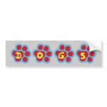 Dogs (Paw Print) bumper stickers