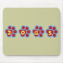 Dogs (Paw Print) mousepads by Kixodogs Dogs (Paw Print) mousepads