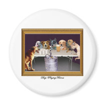 Dogs Playing Beirut magnets by bartstshirts Dogs Playing Beirut magnets