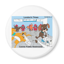 Dogs Public Restrooms Funny Gifts Tees Cards Etc magnets
