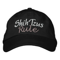 Dogs Rule by SRF embroidered hats