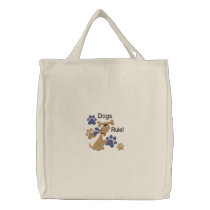 Dogs Rule! embroidered bags by Diva_Pets Dogs Rule! embroidered bags