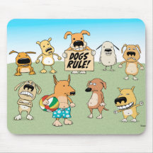 Dogs Rule mousepad