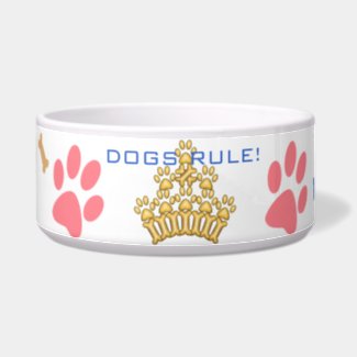 Dogs Rule! personal bowl Pet Bowls