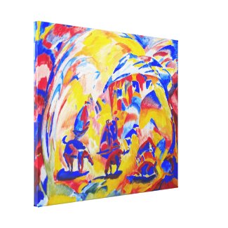 Dogs Stretched Canvas Print