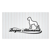 Dogue Allemand Cards Business Card Template