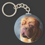 Dogue de Bordeaux Art - Stormy Dogue Key Chain