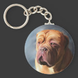 Dogue de Bordeaux Art - Stormy Dogue Keychain