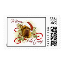 Dogue de Bordeaux Christmas Stamps