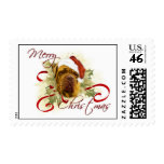 Dogue de Bordeaux Christmas Stamps