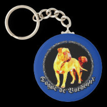 Dogue de Bordeaux keychain keychains