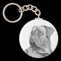 Dogue de Bordeaux keychain