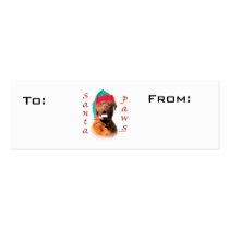 Dogue de Bordeaux Paws Gift Tags Business Cards
